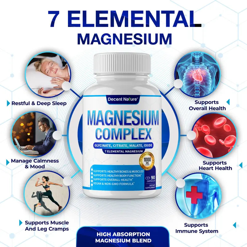Magnesium Complex 1000mg 7-Blend Capsules